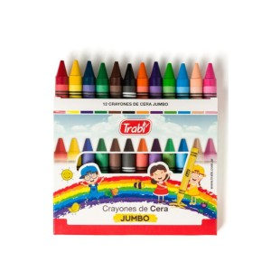 TRABI CRAYON JUMBO SURTIDOS x 12u